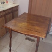 Determining the Value of an Antique Table - restored table