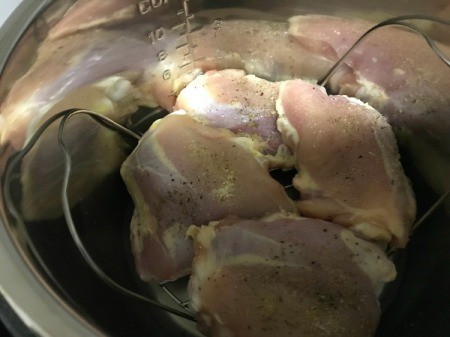 Chicken Thighs in Pressure Cooker