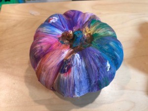 Painted Pumpkin Decoration