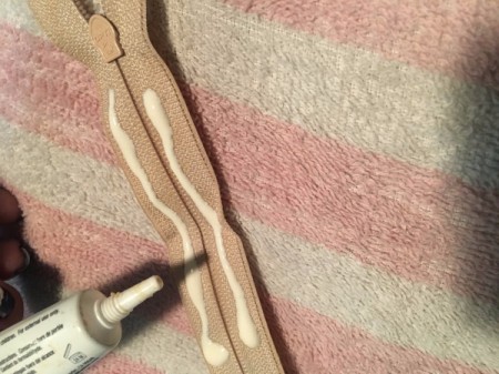 Golden Girl Beneath My Skin Costume - attach to your face with eyelash adhesive