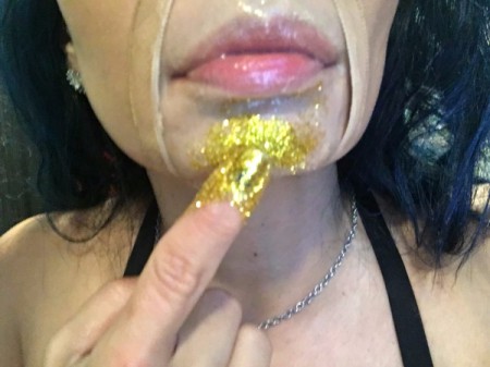 Golden Girl Beneath My Skin Costume - add glitter