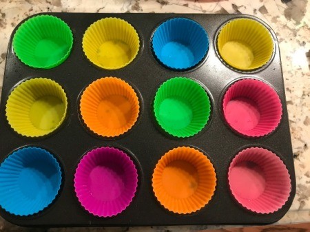 Muffin Tin greased for frittatas