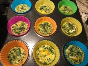 Muffin Tin Asparagus Frittatas in cups