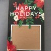 Repurpose Free Sample Holiday Cards - repurposed card ready for your family photo, etc.