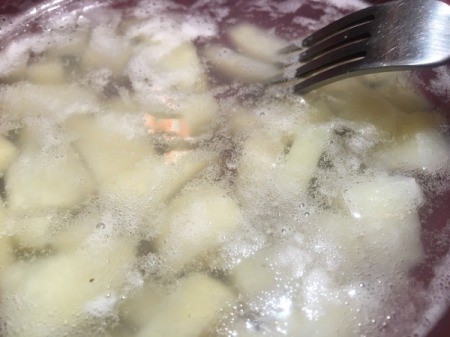 cooked diced potatoes