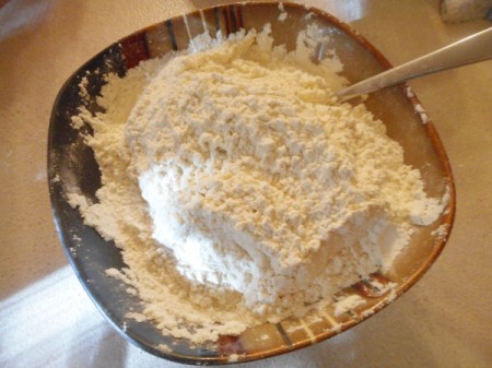 mixing dry ingredients