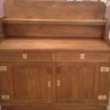 Value of an Antique Sideboard - sideboard with shelf, two drawers, and two doors