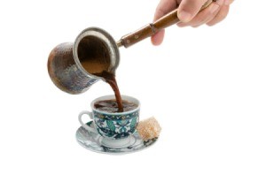 Pouring Turkish Coffee