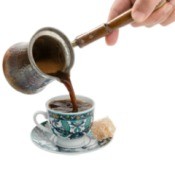 Pouring Turkish Coffee