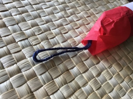 Cardboard Tube Santa Claus Ornament - glue string loop inside the tube coming up through the top of the hat