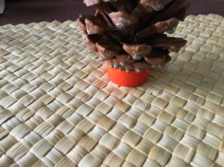 Christmas Pinecones - glue ring to bottom of pinecone