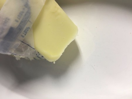 butter greasing pan