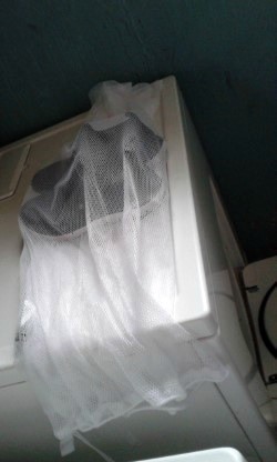 Drying Shoes Without the Banging - mesh laundry bag