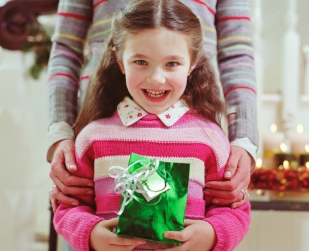 Girl with Present