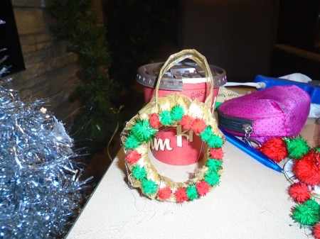 Miniature Wreaths - add pom poms