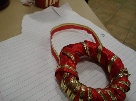 Miniature Wreaths - make loop for hanging