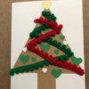 Christmas Tree Card - add ornaments and topper to card