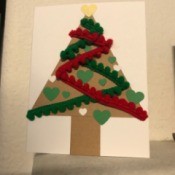 Christmas Tree Card - front of finished card