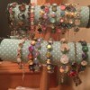 Handmade Jewelry Business Name Ideas - two tier bracelet display with samples