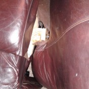 Reattaching Arm on Reclining Sofa - arm separated from seat base