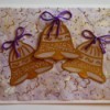 Trio of Bells Christmas Card - finished card