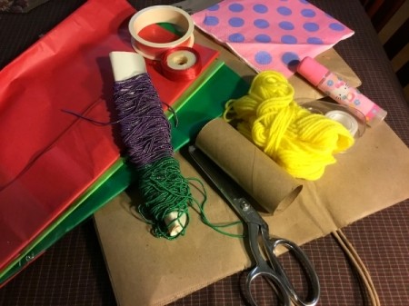 Thrifty Holiday Gift Wrapping - supplies