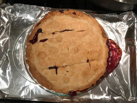 baked Blueberry Apple Pie