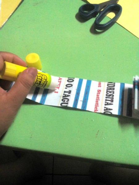 Cute Mini Notebooks - apply glue to the entire back (printed) portion