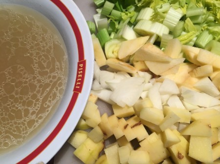 Creamy Celery Apple Soup ingredients
