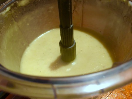 blending Creamy Celery Apple Soup