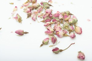 dried pink rose buds