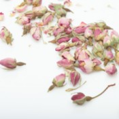dried pink rose buds