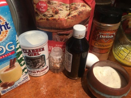 Eggnog Bread ingredients