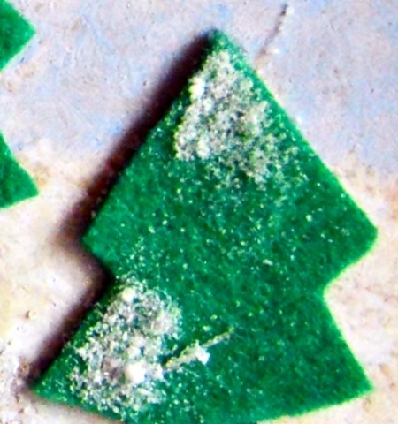 Gingerbread House Christmas Collage - repeat to add snow to trees