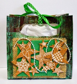 Vintage Star-Studded Christmas Gift Box