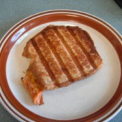 Crisp Grilled Cheese Sandwich on plate