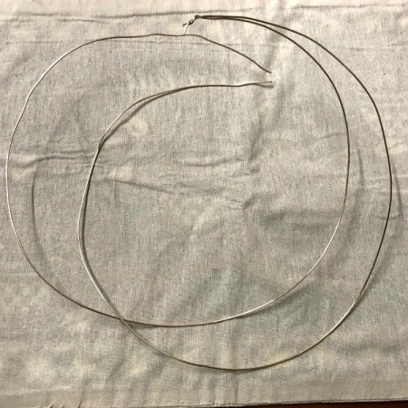 Christmas Ornaments Wreath - two single loops, tied together