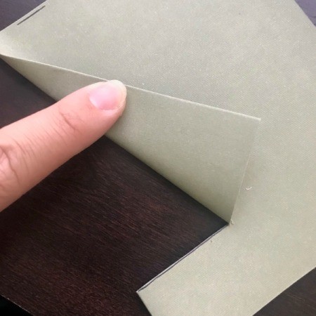 Christmas Wreath and Tree Holiday Card - fold and crease for the tree