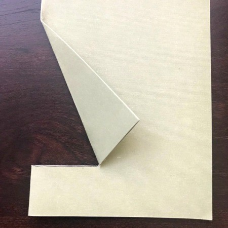 Christmas Wreath and Tree Holiday Card - crease