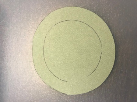 Christmas Wreath and Tree Holiday Card - trace shapes and cut out the wreath