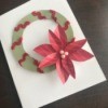 Handmade Christmas Wreath Holiday Card