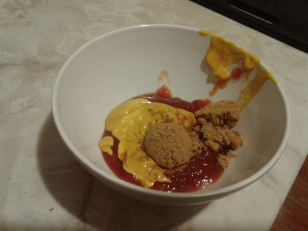 sauce ingredients in bowl