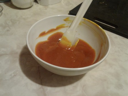 mixed sauce ingredients