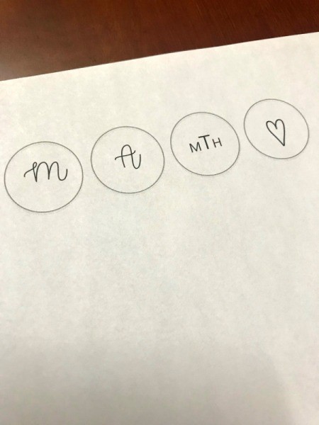 Bottle Cap Ornaments - optional monogram inserts printed