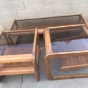 Value of Lou Hodges Glass Top Coffee Table  - oak tables