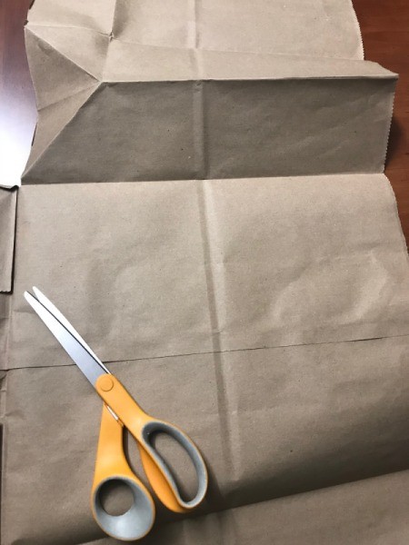 Christmas Tea Tree - remove straps and cut bag open