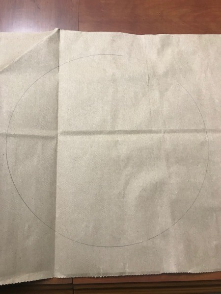 Christmas Tea Tree - draw a circle