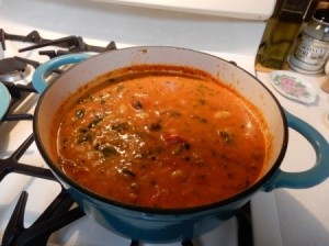 Wonderful Tomato Soup on stove