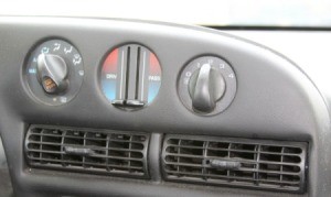 Car heater controls