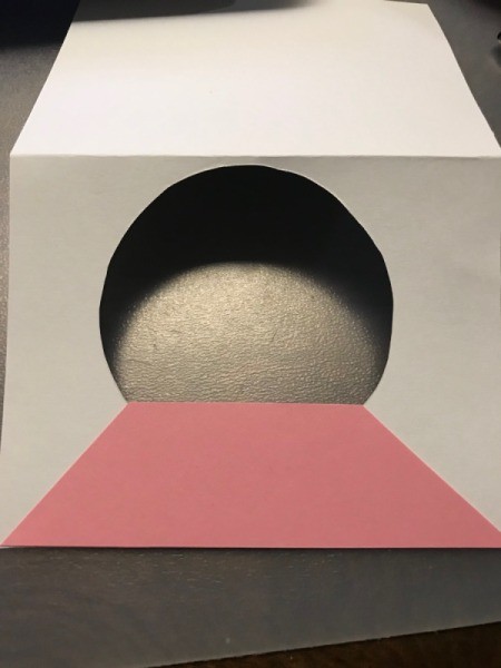 Christmas Snow Globe Card - glue in place